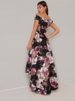 پیراهن مجلسی گلدوزی طلایی - تصویر 2